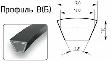 Ремень B-4500 клиновой (Technik)