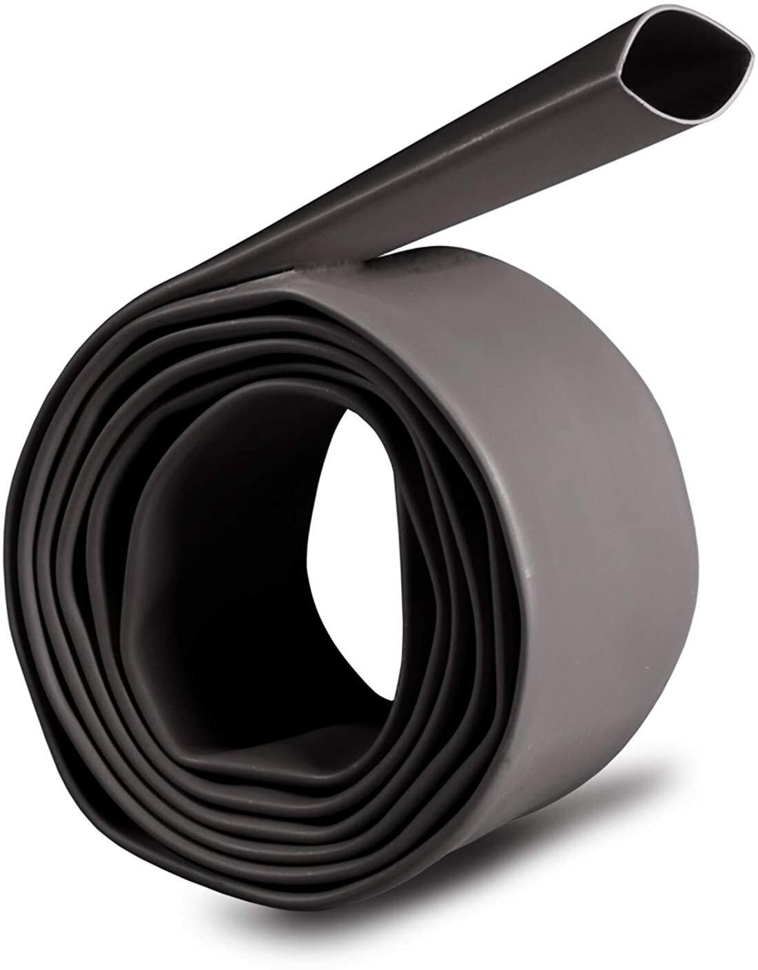 Термоусадочная трубка черная без клея ТНТ (2:1) 50/25 мм Кембрик для электрики и рыбалки длинной 1м, 1 шт. - фотография № 2