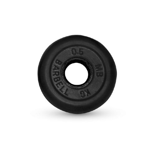 Диск MB Barbell Стандарт MB-PltB31 0.5 кг 1 шт. черный