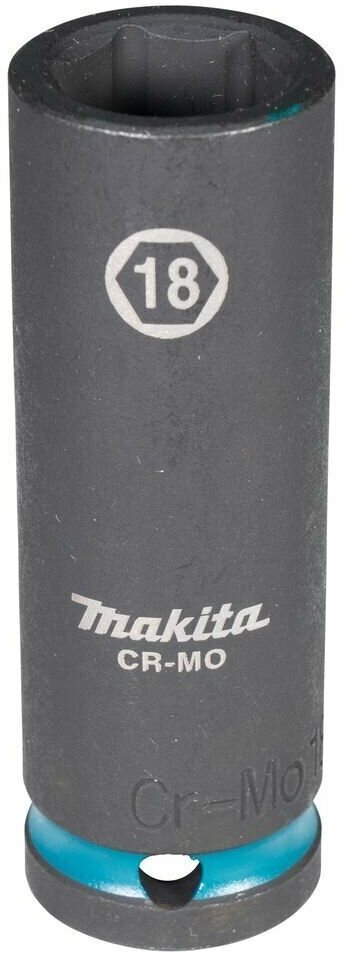 Ударная удлиненная торцовая головка Impact Black 1/2" 18x81,5 мм Makita E-16483 - фотография № 1