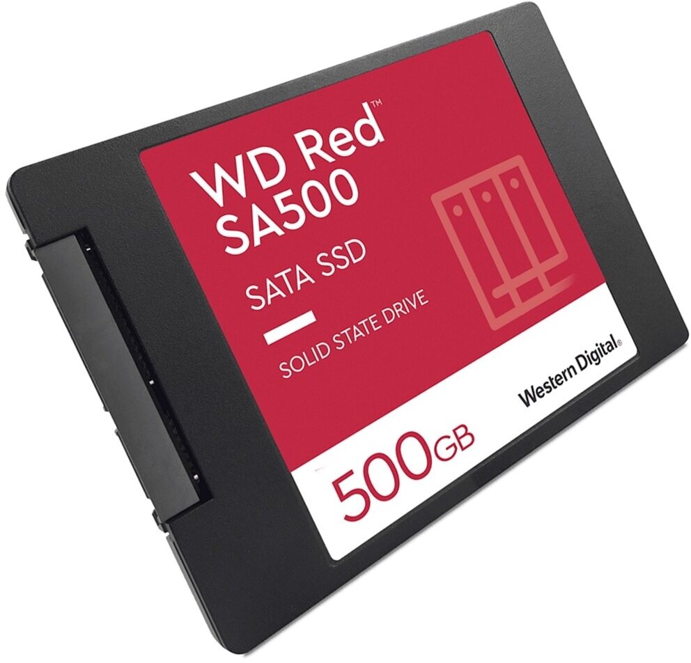 Жесткий диск SSD Western Digital 2,5" 500GB WD Red SSD SA500 NAS 3D NAND WDS500G1R0A SATA-III