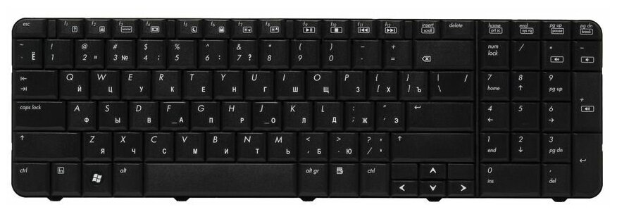 Клавиатура для ноутбуков HP Compaq Presario CQ70 RU, Black