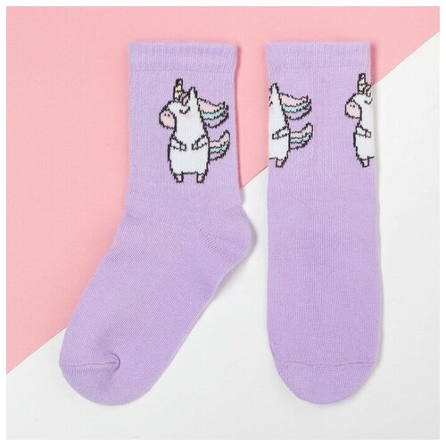 Носки Kaftan размер 29/31, сиреневый носки для девочки kaftan звезды размер 16 18 см цвет лиловый