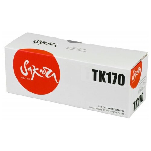 Картридж лазерный Sakura TK-170 чер. для Kyocera FS-1320D 1366995 SATK170 картридж nn oem tk170 kyocera tk 170 1t02lz0nlc черный 7200 стр для принтеров kyocera fs 1320d