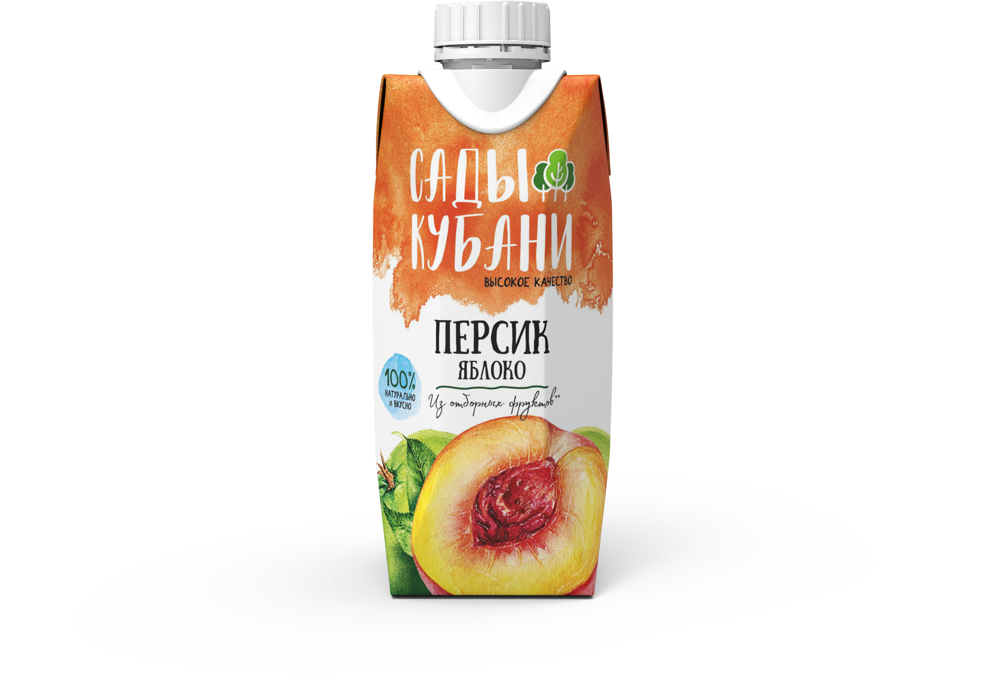 Нектар "Сады Кубани" персик-яблоко (Prisma) 0,33л, 18 шт.