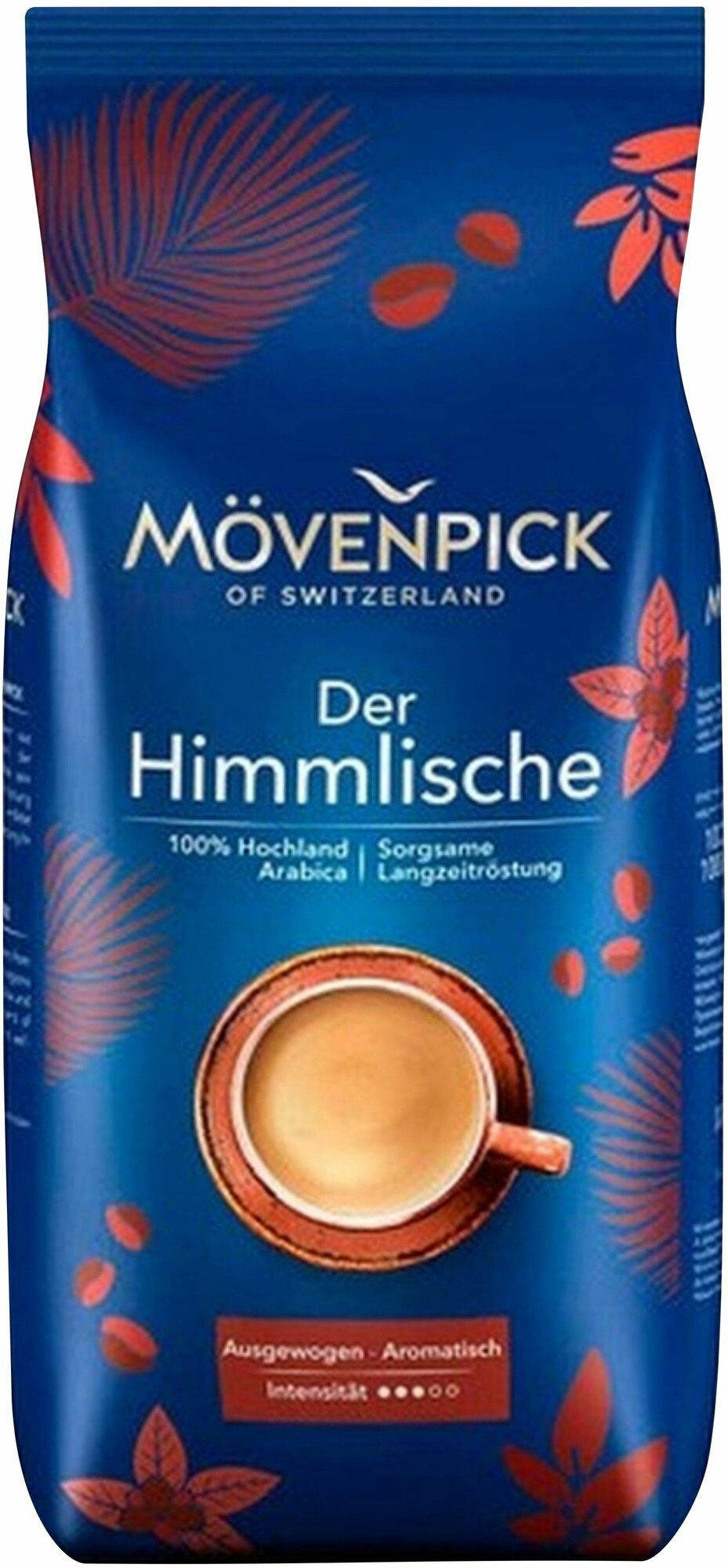 Кофе натуральный жареный арабика в зернах MOVENPICK of Switzerland Der Himmlische, 1000 гр ( 1кг)