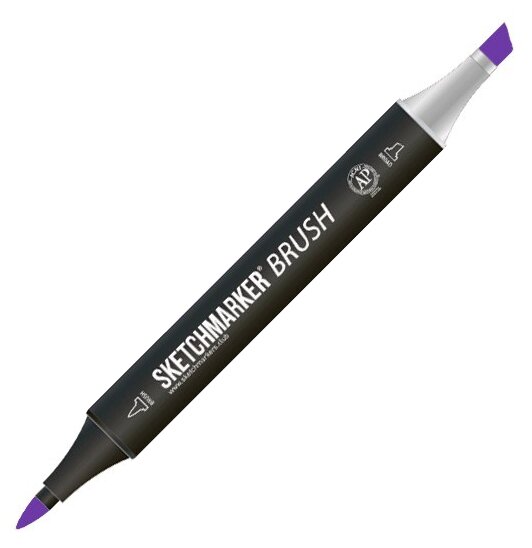 Маркер Sketchmarker Brush двухсторонний на спирт.основе цв.V51 Фиолетовый бархат