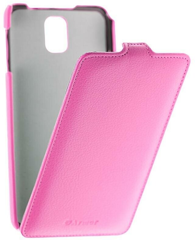 Кожаный чехол для Samsung Galaxy Note 3 (N9005) Armor Case "Full" (Розовый)