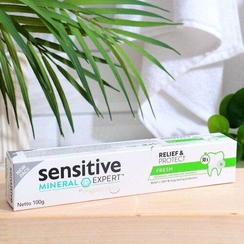 Зубная паста Sensitive Fresh, Минерал Эксперт от Пепсодент, 100 г