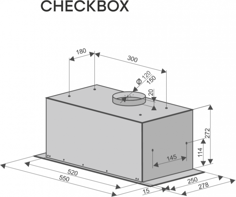 Вытяжка Konigin Checkbox Ivory 60 - фотография № 10