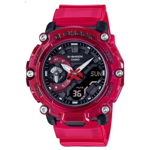 Наручные часы CASIO G-Shock, красный, черный наручные часы casio ga 2200skl 4a черный красный