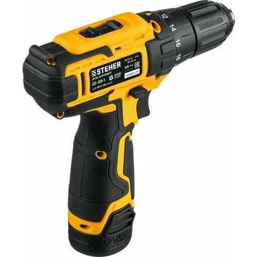 Дрель-шуруповерт STEHER 12В 609000₽
