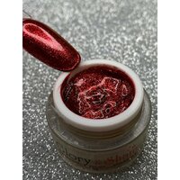 Гель-паста Glitter красная для дизайна ногтей 5гр.