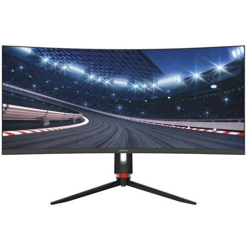 LCD Digma 34 Overdrive 34A710Q VA 3440x1440 165Hz 1ms curved 219 450cd 40001 HDMI DisplayPort USB USB-CPD 65W Speakers 3882200₽