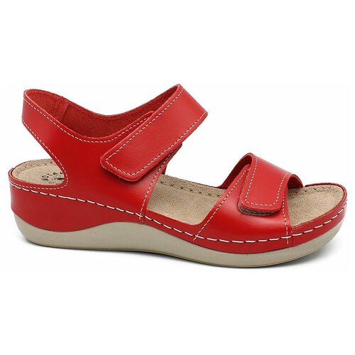 фото Обувь fratelli babb женская (босоножки) арт.d-302 красный рубин р.38