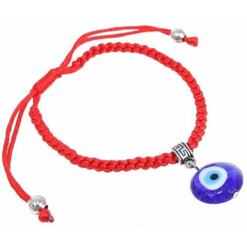 фото Плетеный браслет, красный, синий нет бренда