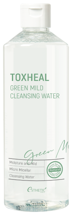 Жидкость для снятия макияжа TOXHEAL Green Mild Cleansing Water, 530 мл