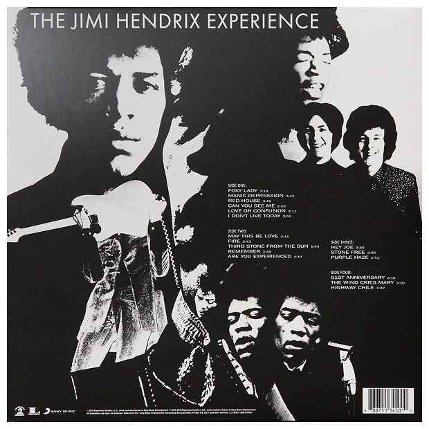 Jimi Hendrix Are You Experienced Виниловая пластинка Sony Music - фото №2