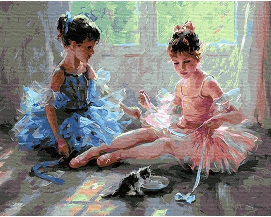 Картина по номерам Юные балерины 40х50 см Hobby Home