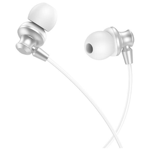 Проводные наушники Hoco M98 Delighted silver sand 205₽