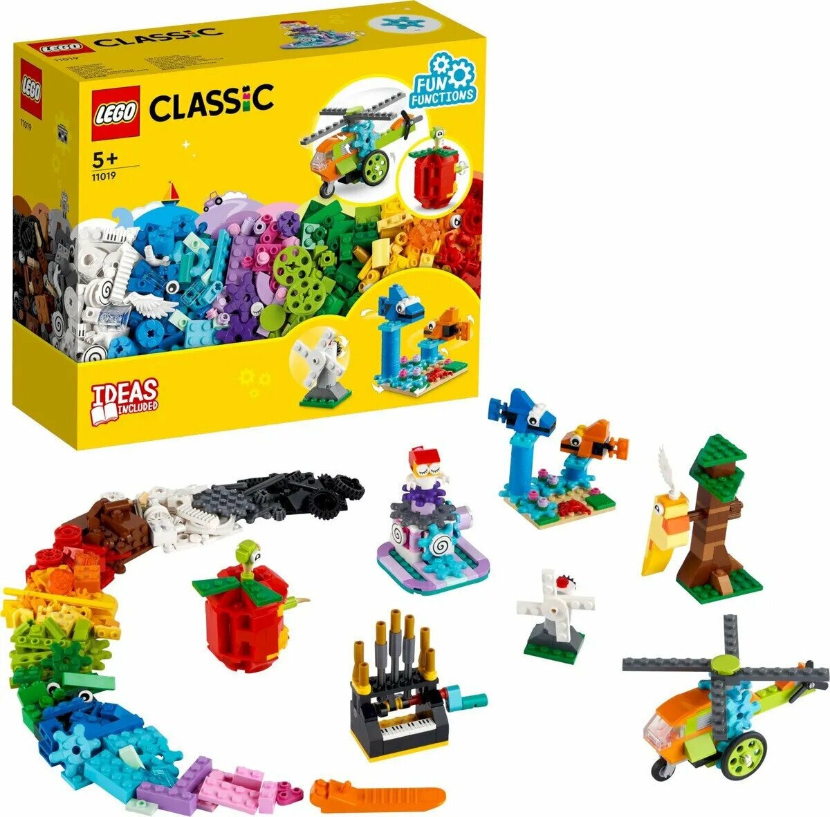 Конструктор LEGO Classic 11019 "Кубики и функции" 500 деталей