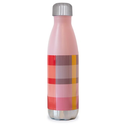 фото Бутылка для безалкогольных напитков, для воды remember silk 0.5 металл серый/розовый