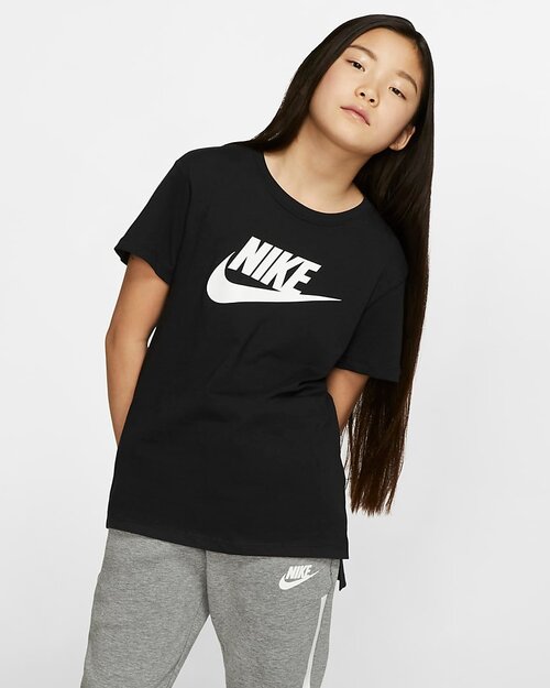 Футболка NIKE, размер XS(122-128), черный