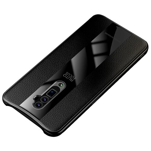 фото Чехол mypads для xiaomi mi cc9 из силикона с дизайном под кожу черный