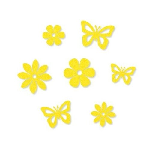 Набор декоративных элементов Бабочки и цветы, 14 шт 25-38 мм EFCO 3447108