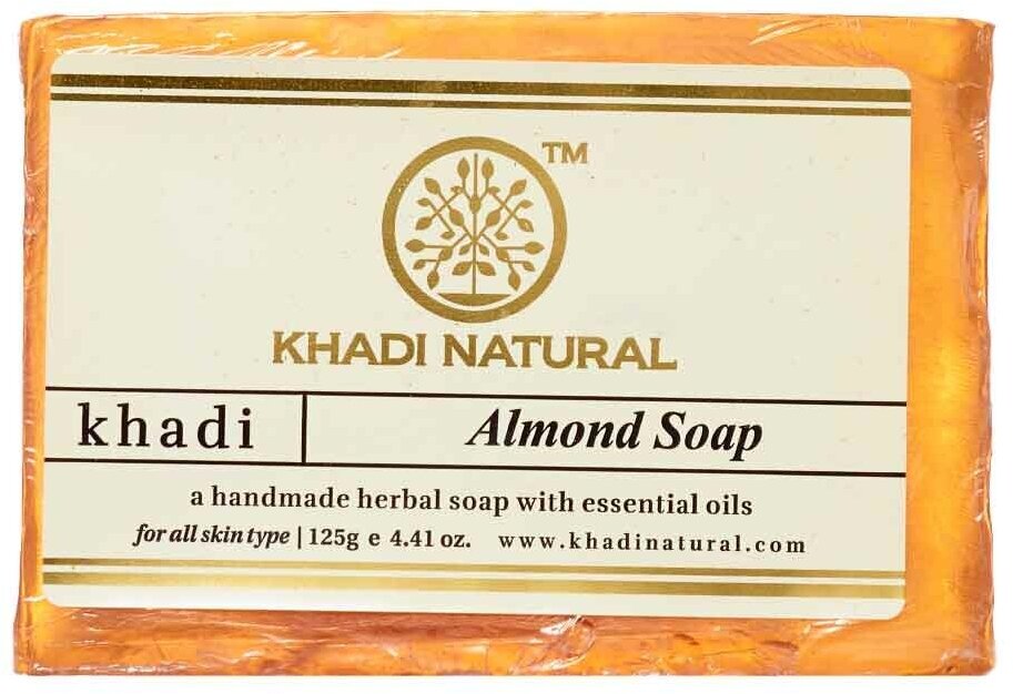 Мыло с экстратом миндаля (soap) Khadi Natural | Кади Нэчерал 125г