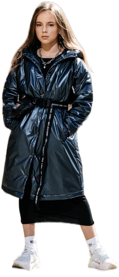 Пальто GnK, размер 140, синий