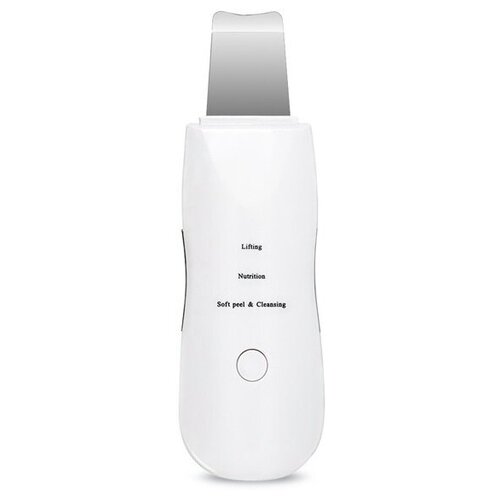 Ультразвуковой прибор для чистки лица (Белый) прибор для очищения лица hasten прибор массажер для ультразвуковой чистки лица микромассаж фонофорез хромотерапия – has1600