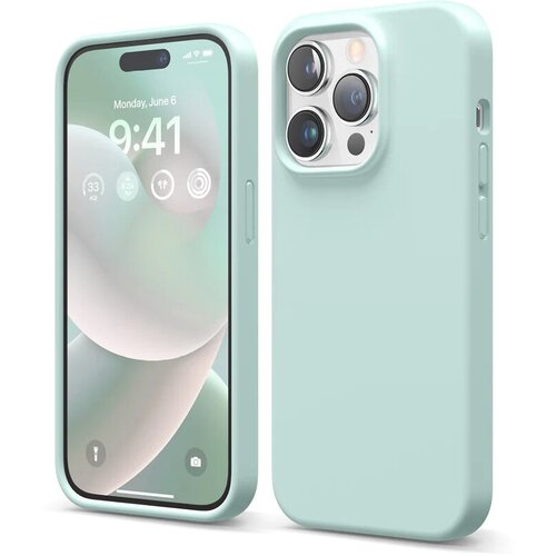 Чехол Elago Soft Silicone Case для iPhone 14 Pro мятный (Mint)
