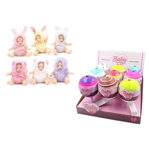 пупс в капсуле abtoys baby boutique 8 см pt 01067 желтый Пупс в капсуле ABtoys Baby boutique, 8 см, PT-01067 желтый