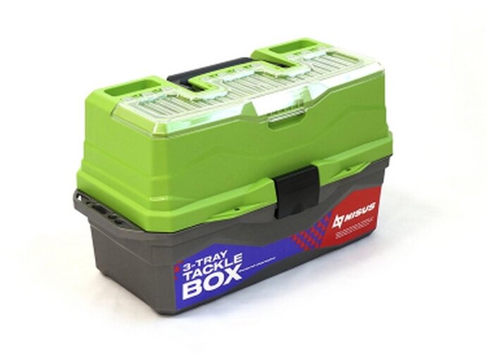 Ящик для снастей трехполочный Nisus Tackle Box зеленый
