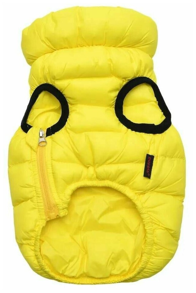 Puppia Жилет для собак утеплённый Ultra Light Vest B, жёлтый, размер S - фотография № 2