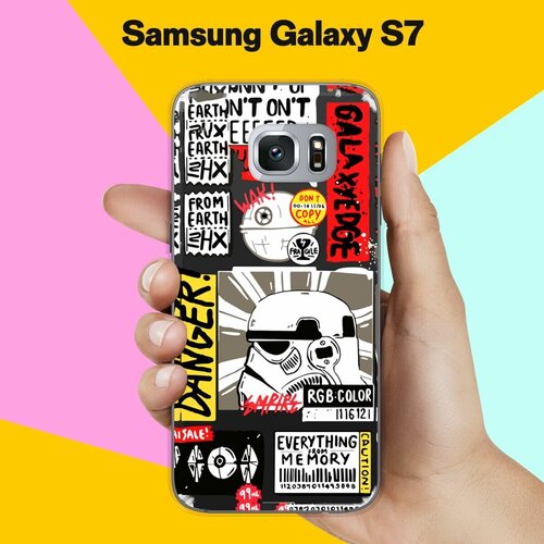 Силиконовый чехол на Samsung Galaxy S7 Набор 40 / для Самсунг Галакси С7 пластиковый чехол корги i love you на samsung galaxy s7 самсунг галакси с 7