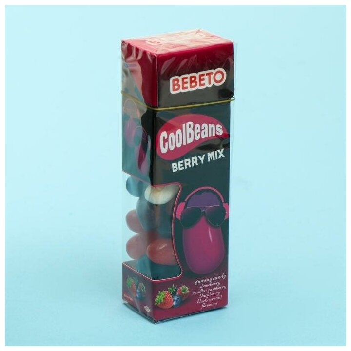 Жевательный мармелад BEBETO COOL BEANS BERRY MIX, 30 г