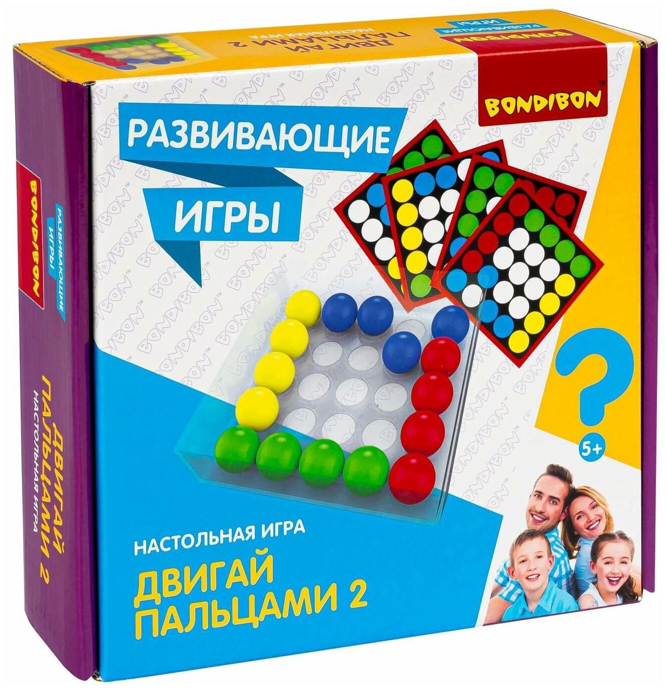 Развивающие игры Bondibon «двигай пальцами 2», BOX ВВ5055