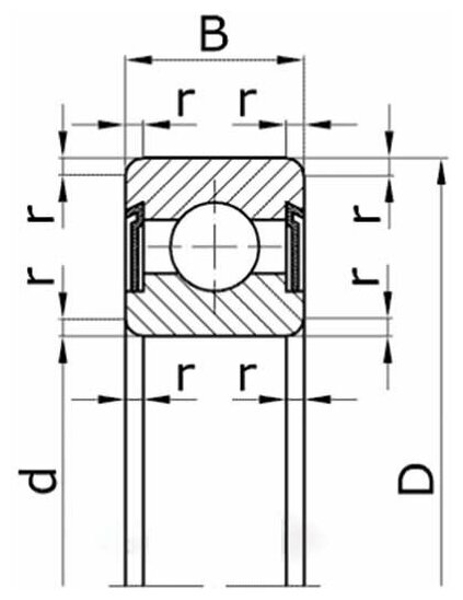 Подшипник 6002-2RSH TECHNIX — фото 1