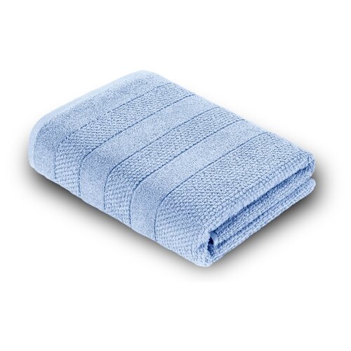 фото Полотенце махровое "verossa", 70х140см, дизайн-milano, цвет-пудрово-голубой