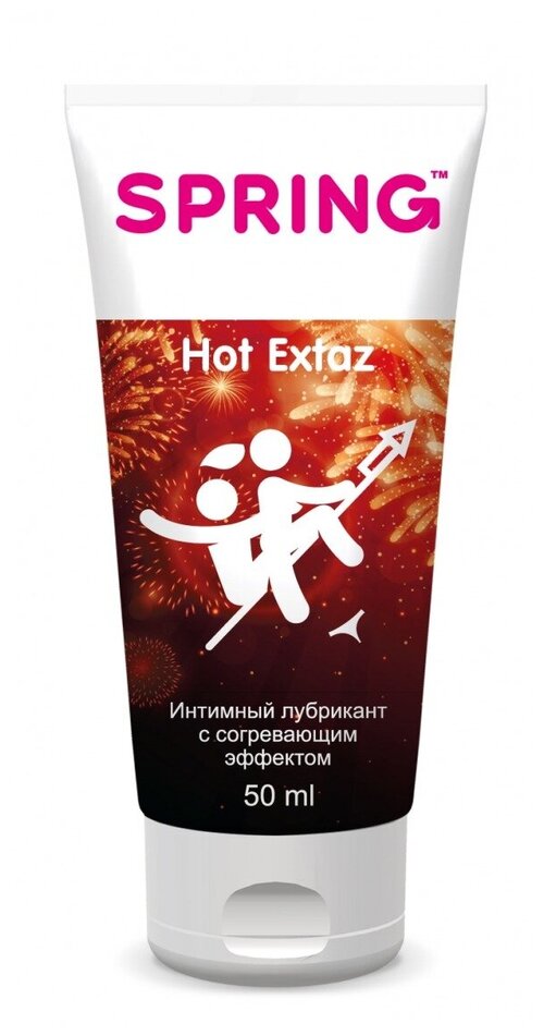 Гель-лубрикант Spring Hot Extaz, интимный, согревающий, 50 мл