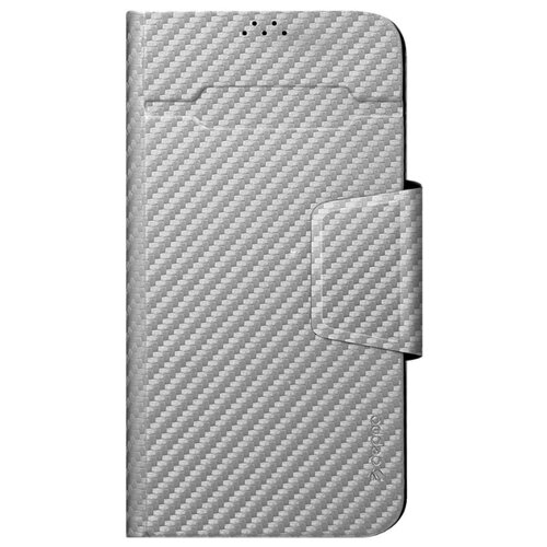 фото Чехол-подставка deppa wallet fold m для смартфонов 4.3''- 5.5'', серый карбон