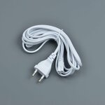 Ucx-pt3-l10-300 white 1 sticker провод для подключения светильника uli-p x к сети 220в. 300 см, 3 контакта. белый. тм uniel, 1шт - изображение