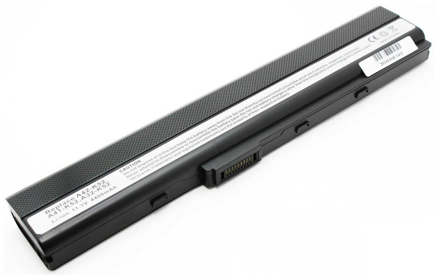 Аккумулятор для ноутбука ASUS A40 A42 A62 B53 F85 F86 K42 (11.1V 4400mAh) P/N: A31-K42 A32-K42 A31-K52 A32-K52 A41-K52