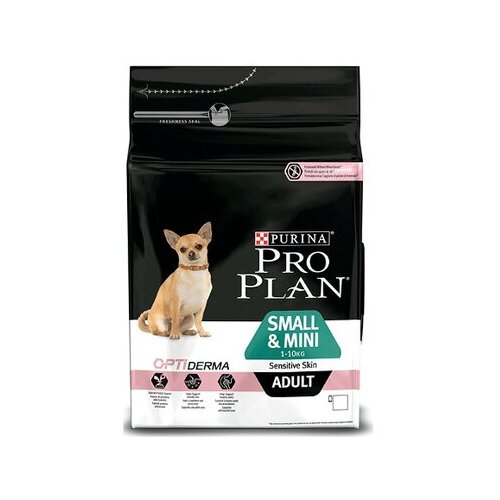 PURINA Pro Plan Optiderma Сухой корм д/собак мелких и карл пород Чувствит кожа Лосось и рис