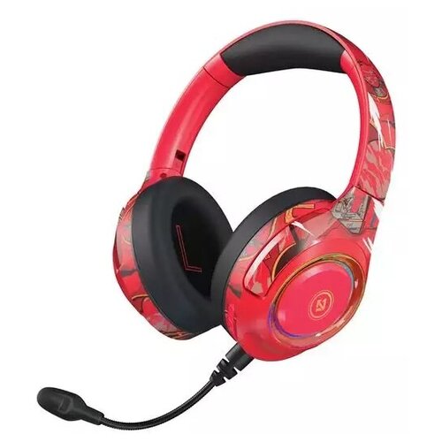 Cкладные беспроводные наушники EL-A2 - ручная роспись BT51 - RGB со съемным HD микрофоном - розовые 161800₽