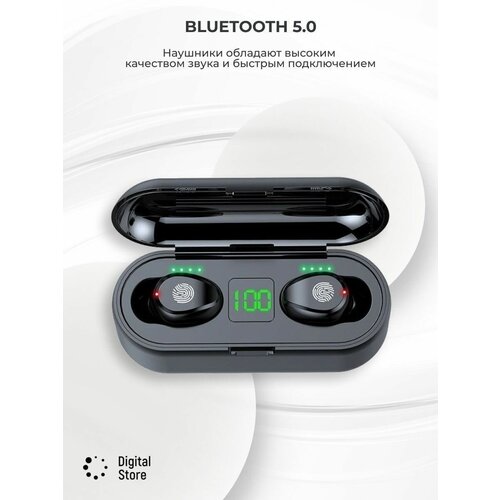 Беспроводные наушники F9 Bluetooth Exporium с микрофоном, Блютуз наушники