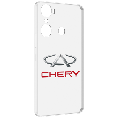 Чехол MyPads Chery-3 мужской для Infinix Hot 12 Pro задняя-панель-накладка-бампер