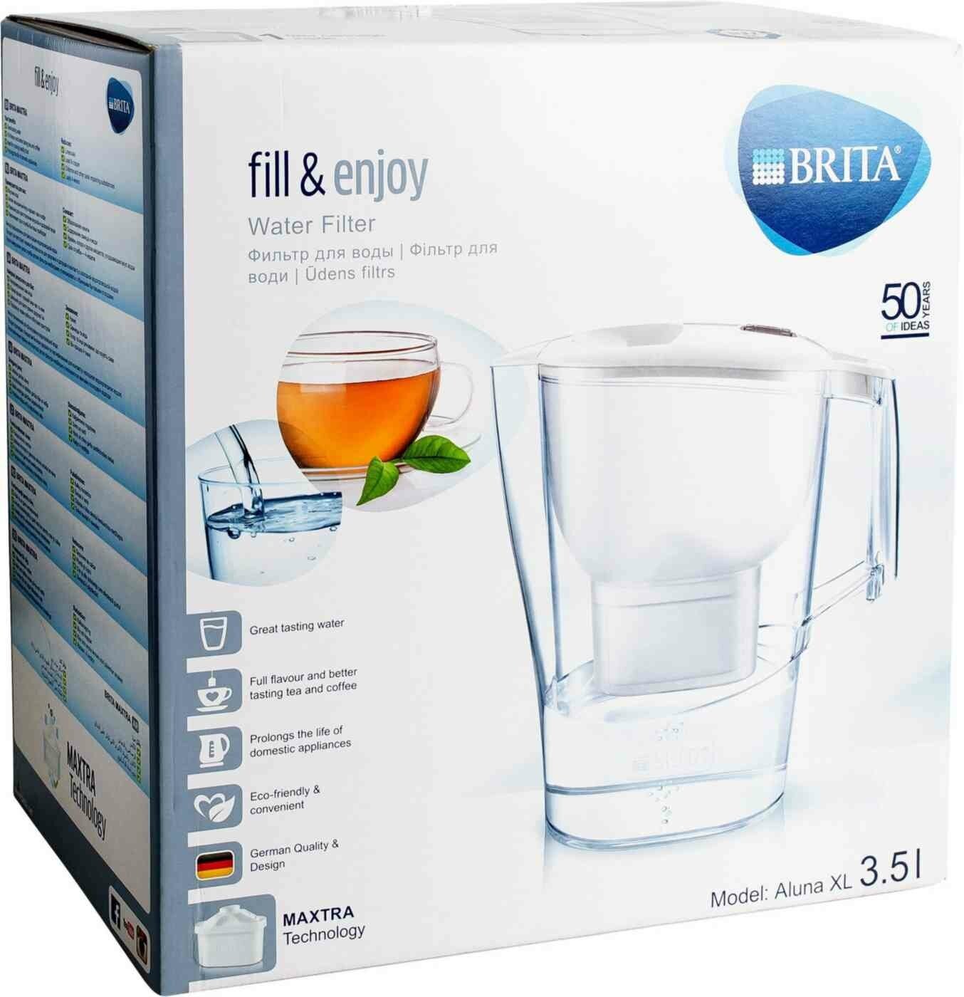 Кувшин BRITA Aluna XL 3,5л, фильтр для воды Брита 1 шт - фотография № 2